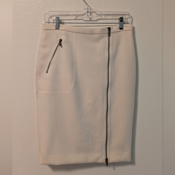 J. Crew Dresses & Skirts - J. Crew Cream Wool Skirt Knee-Length Workwear